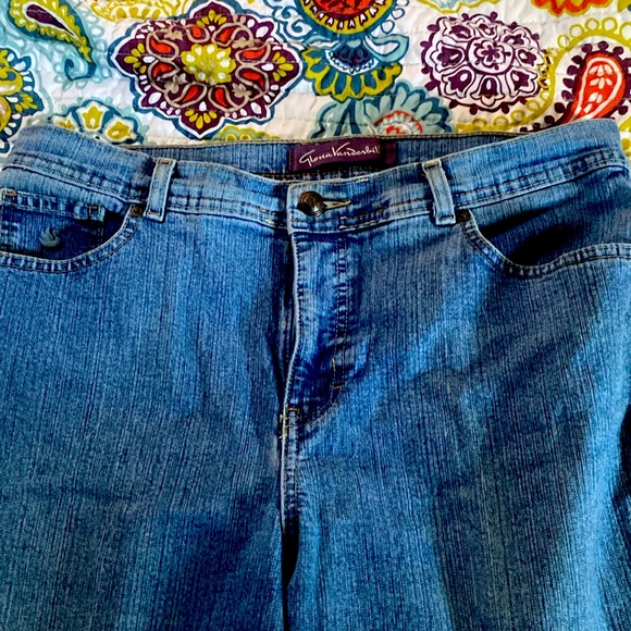 3/$15. Gloria Vanderbilt blue jeans size 14P - Picture 2 of 5